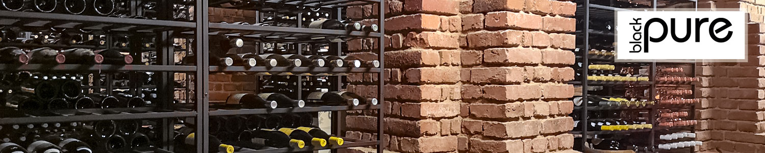 BLACK PURE - Metal wine racks