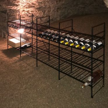 LA CAVE metal wine rack system, H 90 cm