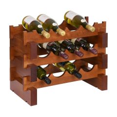 Wine rack CASANOVA, W 55 cm, cherry