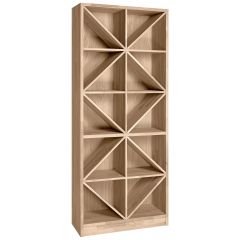 Wine rack PRESTIGE 4, brown stained oak