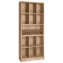 Wine rack PRESTIGE 9, brown stained oak