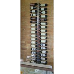 Wall wine rack RAVENNA, acrylic, H 200 cm