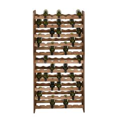 Wooden wine rack OPTIPLUS, model 4, brown stain