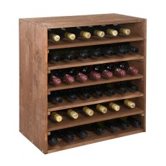 Wine rack 60 cm, module LINEA, brown