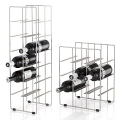 Wine rack PILARE, nickel plated metal