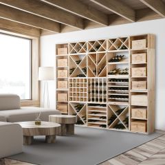 Modular wine racking system VINCASA