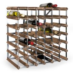 Modular wine rack system TREND dark brown, 42 bottles