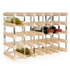 Wine rack TREND, nat., D 22,8 cm, self-assembly, 30 Bottles