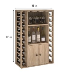 Wine rack PROVINALIA, module 4, oak