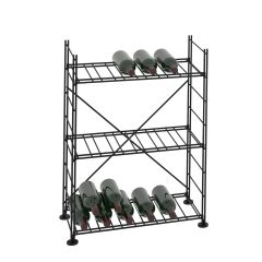 Base module wine rack Le Cave, H 90 cm, incl. 3 shelves