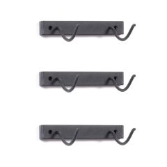 Wall wine rack SOLO made of metal, 3 piece set