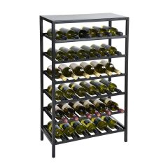 Metal wine rack BLACK PURE, Model 12, low W 62 cm