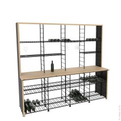 CONNAISSEUR wine rack system, 4 modules