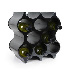 Wine rack system SET-UP, synthetic material in black