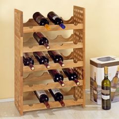 Wooden wine rack NORDIC, set of 5
