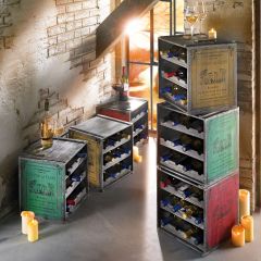 Wooden wine rack ANTIK