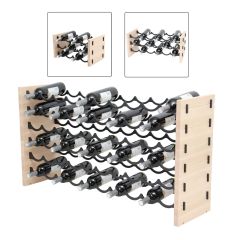 Beech wood wine rack system NIVE