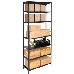 Metal Storage Rack BLACK PURE, Model 10