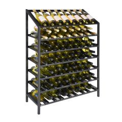 Metal Wine Rack Black Pure, model 16, low