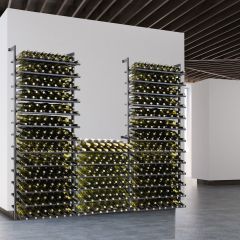 BLACK PURE metal wine rack for wall mounting
