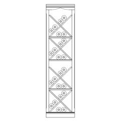 Wine rack system Piedmont, model 2, fir , anthracite