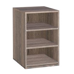 Module with 3 pull-out shelves for crates up to, W 45 x D 55 Wenge