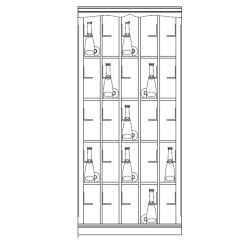 Wine rack system Piedmont, fir wood, model 7, walnut/ medium brown