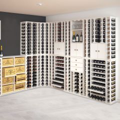 Wine rack system PROVINALIA white lacquered
