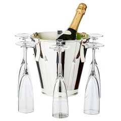 CALO champagne/bottle cooler with holders for 6 glasses
