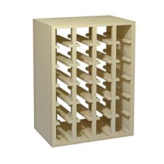 Wine rack 60 cm, module QUADRI narrow, untreated pine