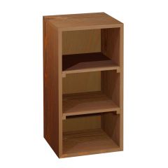 Wine rack 60 cm, module with 2 shelves, brown stained pine