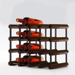 Wine rack Trend PREMIUM for 16 fl. (H 33,5 x W 43,5 cm), brown