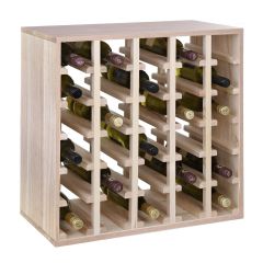 Wine rack 60 cm, QUADRI module, natural oak