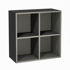 Shelf module with 4 compartments, ash graphite