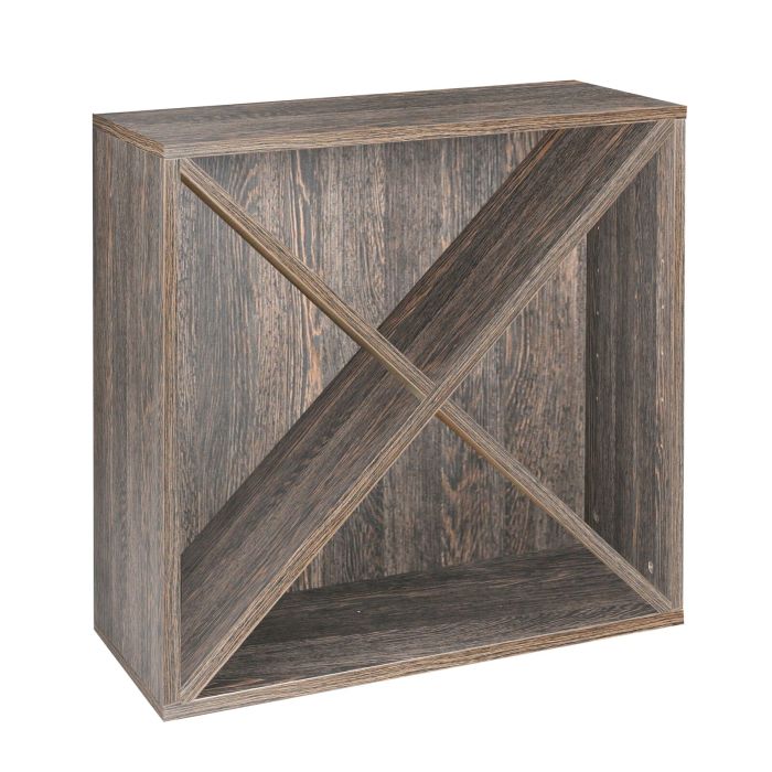 Rack module with wooden X, wenge