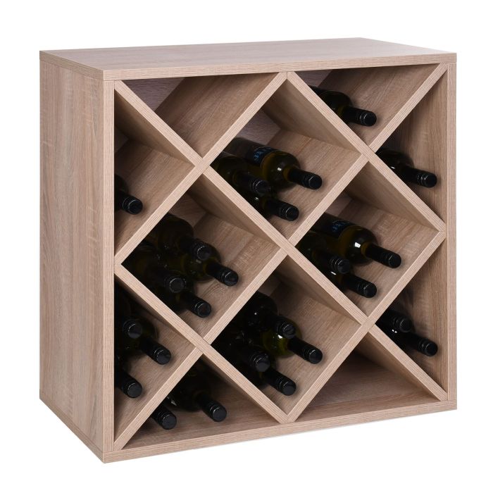 Rack module, diamond shaped insert, light oak