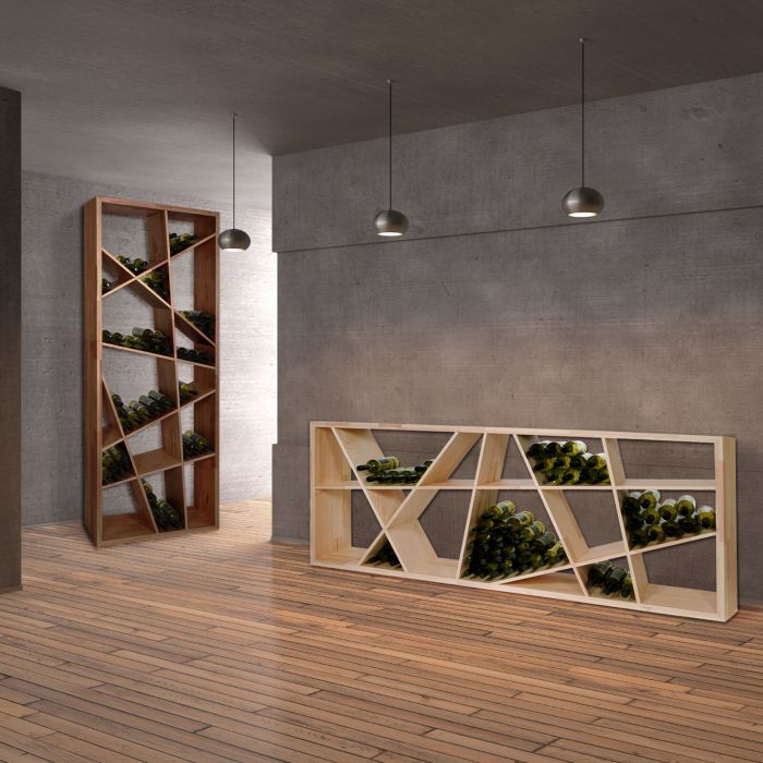 Odin" oak wine rack