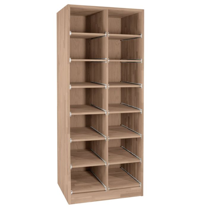 Wine rack PRESTIGE 8, brown stained oak