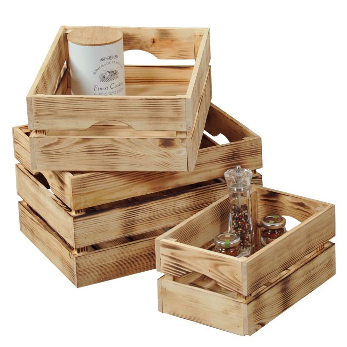 Wine crates / wooden crates, stackable