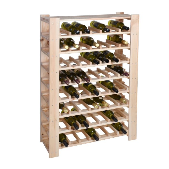 Wine rack FACILE, natural, medium, for 56 bottles