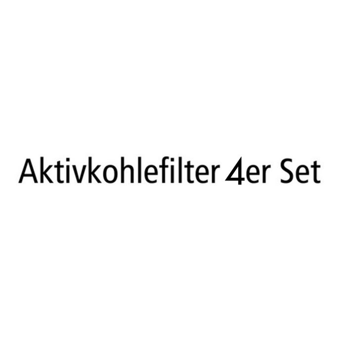 Activated carbon filter set of 4
