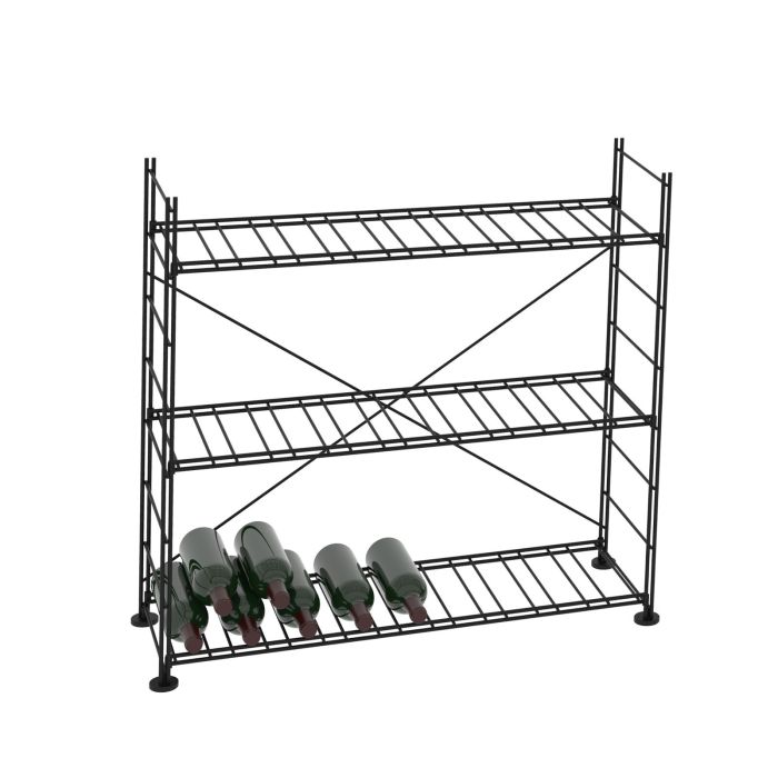 Wine rack LA CAVE, H 90 x W 93 cm, 3 shelves