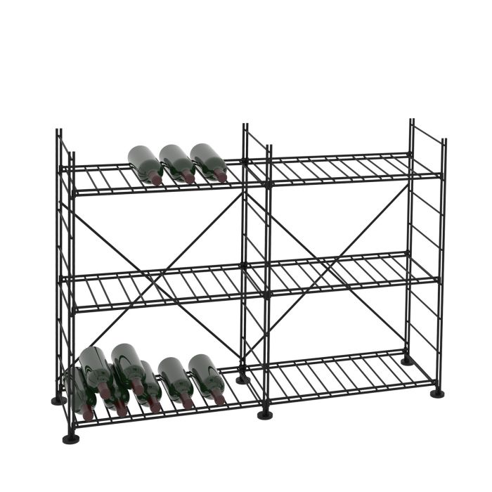 Wine rack LA CAVE, H 90 x W 123 cm, 6 shelves