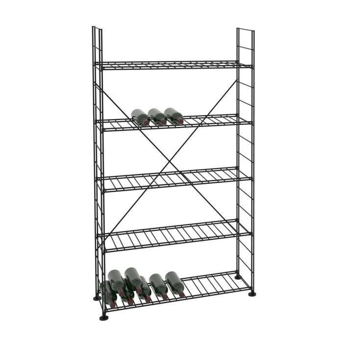 Wine rack LA CAVE, H 170 x W 93 cm, 5 shelves