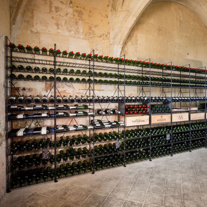 LA CAVE metal wine rack system, h 220 cm