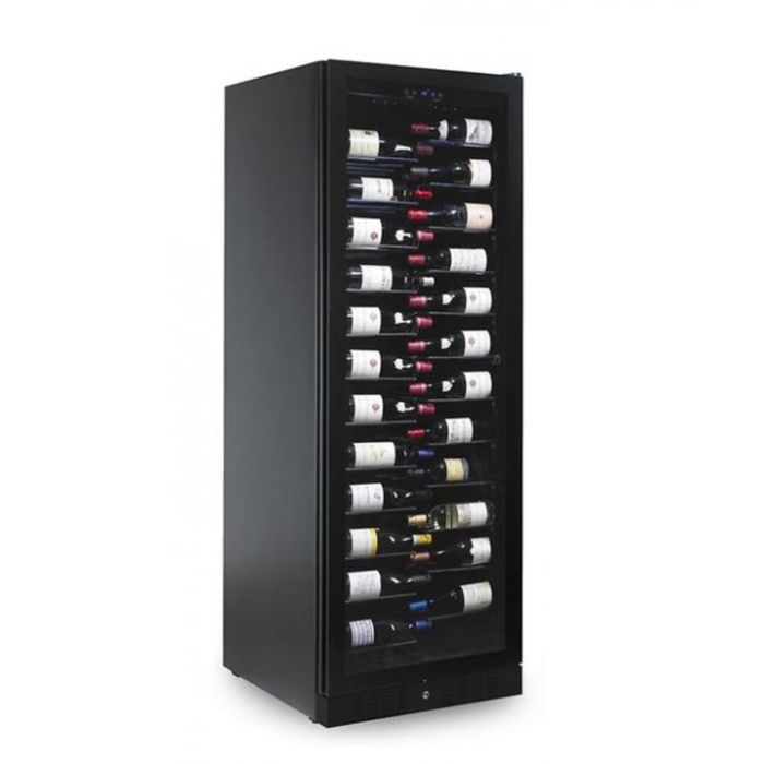 Single zone wine cooler f. 143 btls., black