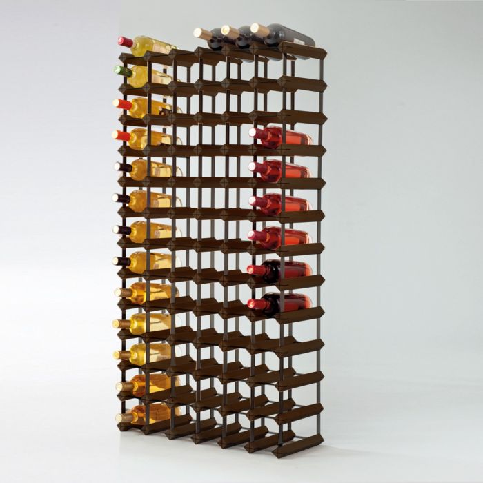 Wine rack Trend PREMIUM for 78 fl. (H 123,5 x W 63,5 cm), brown