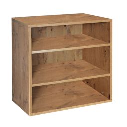 Rack module deep with 2 shelves, country oak