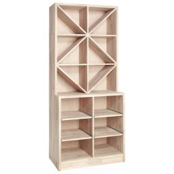 Wine rack PRESTIGE 7, natural oak