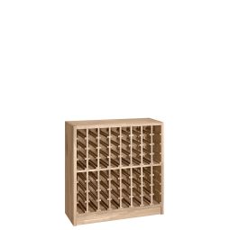 Wine rack PRESTIGE 1, brown stained oak